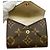 Louis Vuitton Brown Leather Tri-fold Wallet - vista 8