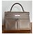Hermès Kelly Lakis 35 in pelle Swift color Etoupe Grigio - vista 2