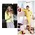 Chanel Vestido de tweed amarillo con botones Gripoix 11K$ CC talla 40 FR - vista 2