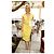 Chanel Vestido de tweed amarillo con botones Gripoix 11K$ CC talla 40 FR - vista 4