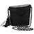 CHANEL Borsa a Spalla Matelassé con Catena in Pelle di Agnello Nera CC Auth bs23838 Nero