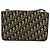 Borsa a spalla in tela Trotter Christian Dior blu navy Auth EC911 - vista 3