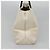 CHANEL Tote Tasche Leder Weiß Silber CC Auth ac3702 - Ansicht 4