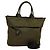 PRADA Borsa a mano in nylon 2 vie khaki Auth ac3713 Cachi