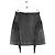 Saint Laurent Mini falda de cuero negra Negro
