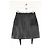 Saint Laurent Mini falda de cuero negra Negro - vista 3