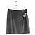 Saint Laurent Mini falda de cuero negra Negro
