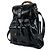 Ophidia Vintage Gucci Bamboo Patelleder Rucksack Schwarz