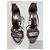 Bottega Veneta Sandali con tacco argento con design intrecciato - vista 7