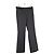 Chanel Pantalones rectos de algodón gris