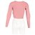 Self portrait Rippstrick-Cropped-Pullover aus rosa Wolle von Self-Portrait Braun Pink - Ansicht 6