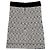 Sandro Jazz Metallic Jacquard Strick Minirock aus schwarzer Wolle - Ansicht 2