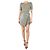 Jonathan Simkhai Olive green ribbed leather mini dress - size S