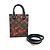 Borsa Petite Sac Plat Monogram Louis Vuitton Marrone Rosso Monogramma - vista 18