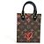 Borsa Petite Sac Plat Monogram Louis Vuitton Marrone Rosso Monogramma - vista 2