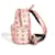 Zaino MCM Visetos in pelle rosa  - vista 3