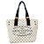 Borsa Cabas PM Plan Soleil Damier Azur Louis Vuitton Bianco