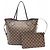 Borsa tote Neverfull MM di Louis Vuitton Marrone Damier ebene - vista 18