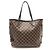 Borsa tote Neverfull MM di Louis Vuitton Marrone Damier ebene - vista 2