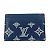 Estuche para tarjetas Monogram Shadow Louis Vuitton Azul marino