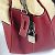 Prada Bicolor-Dreieckslogo-Plattentasche Rot Beige - Ansicht 13
