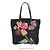 Tote Borsa a spalla ricamata con fiori Prada Nero Multicolore