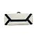 Valentino Canvas Schultertasche Schwarz Weiß - Ansicht 5
