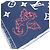 Sciarpa a frange Vivienne Dragonne di Louis Vuitton Rosso Blu navy - vista 11