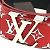Monogramm Santur Gürtel Louis Vuitton x Supreme Rot - Ansicht 3