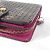 Billetera compacta con cremallera perforada Monogram Louis Vuitton Castaño Rosa Fucsia - vista 9