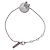 BRACCIALE MORGANNE BELLO FARFALLA E MADREPERLA DIAMANTI 14-15 CM ORO BIANCO 18k Argento - vista 3