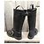 Stivali biker Marni in pelle nera Nero - vista 4