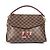 Borsa Tote Louis Vuitton Damier Bobur Scarlet Marrone Rosso Damier ebene