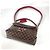 Borsa Tote Louis Vuitton Damier Bobur Scarlet Marrone Rosso Damier ebene - vista 11