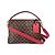 Borsa Tote Louis Vuitton Damier Bobur Scarlet Marrone Rosso Damier ebene - vista 2