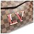 Borsa Tote Louis Vuitton Damier Bobur Scarlet Marrone Rosso Damier ebene - vista 5