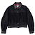 Moschino vintage giubbotto con frange anni '80 Nero