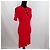 Rotes Kenzo Paris Kleid aus Stretchstrick - Ansicht 3