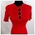 Rotes Kenzo Paris Kleid aus Stretchstrick - Ansicht 5