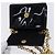 Borsa a spalla Vala Chain di Salvatore Ferragamo in smalto nero e oro Auth hk2388 D'oro - vista 10