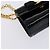 Borsa a spalla Vala Chain di Salvatore Ferragamo in smalto nero e oro Auth hk2388 D'oro - vista 14