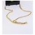 Borsa a spalla Vala Chain di Salvatore Ferragamo in smalto nero e oro Auth hk2388 D'oro - vista 7