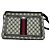 GUCCI GG Supreme Sherry Line Borsa a Spalla PVC Blu Navy Oro Rosso 010 378 Auth MY222 - vista 13