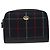 Autre Marque Borsa clutch in tela Nova Check di Burberrys, blu navy, autentica, EC973 - vista 13