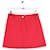 Courreges Mini falda de algodón roja