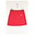 Courreges Mini falda de algodón roja - vista 3