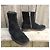 Stivaletti Apc Neri in Camoscio Nero - vista 2