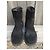 Stivaletti Apc Neri in Camoscio Nero - vista 3