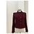 Chaqueta Chanel de tweed burdeos con botones CC Negro Roja Púrpura - vista 2