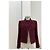 Chaqueta Chanel de tweed burdeos con botones CC Negro Roja Púrpura - vista 3
